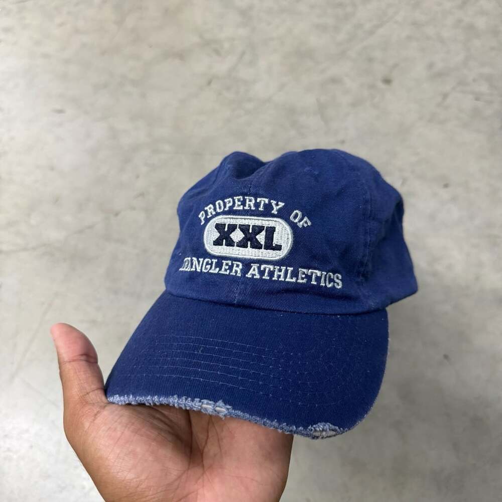 Vintage Wrangler Athletics Baseball Cap Hat Blue Adjustable